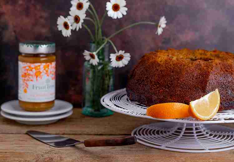 Courgette Cake with Orange Glaze